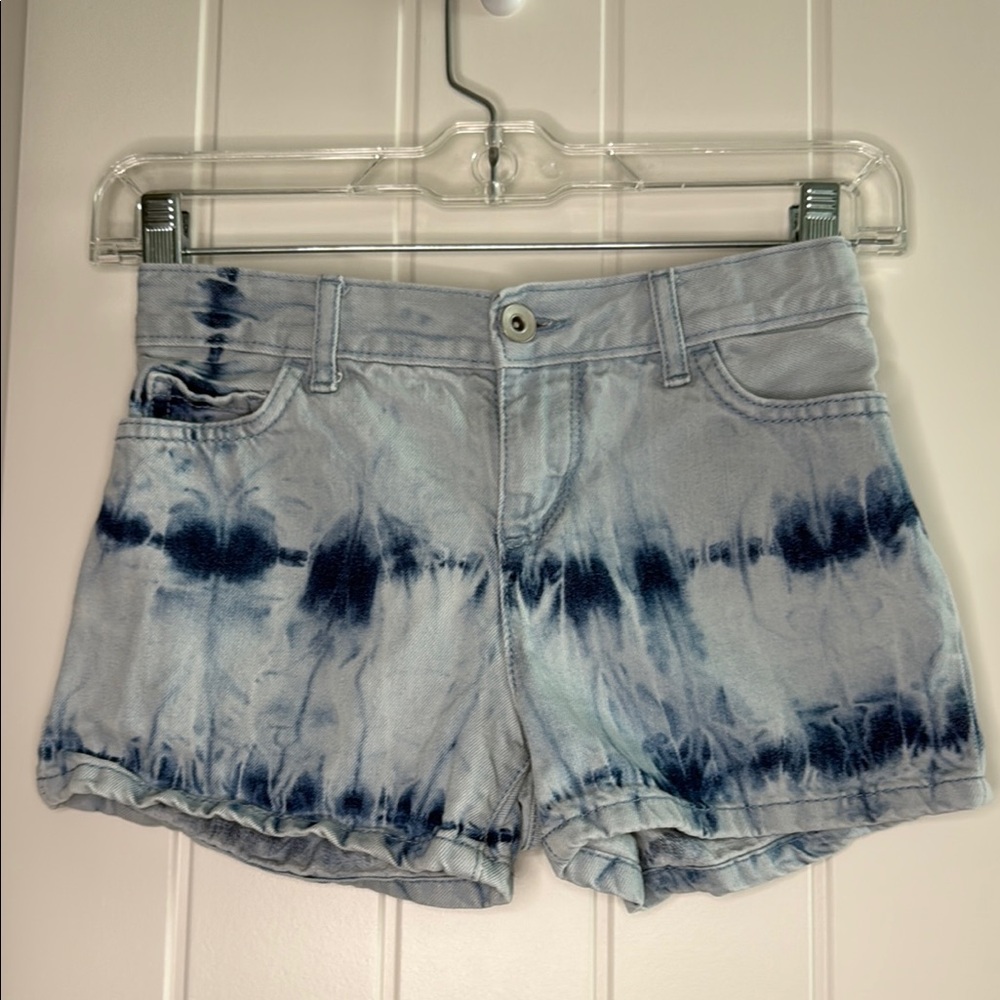 The Children’s Place Blue & White Tie-Dye Jean Shorts